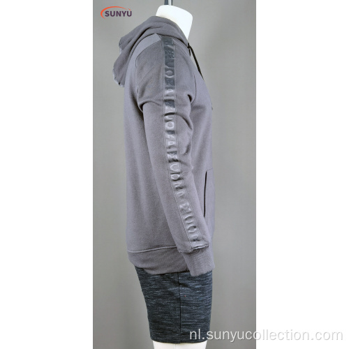 Heren Crew Neck Sweatshirt met lange mouwen met hoodie